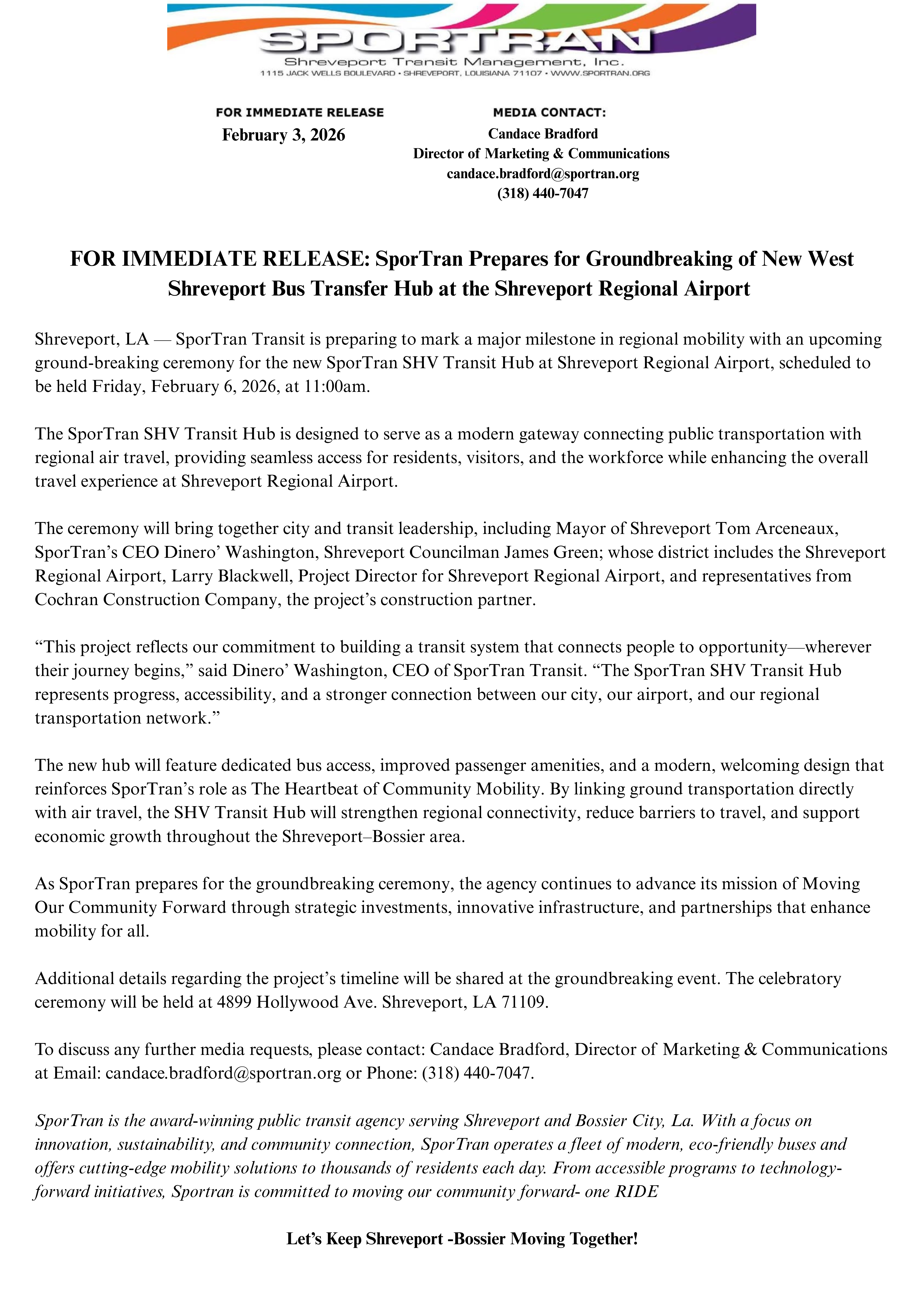 GroundbreakingofSHVTransitHub_PressRelease